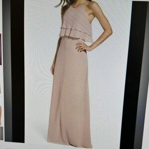 Jenny Yoo- Charlie Luxe Chiffon Dress- in Woodrose